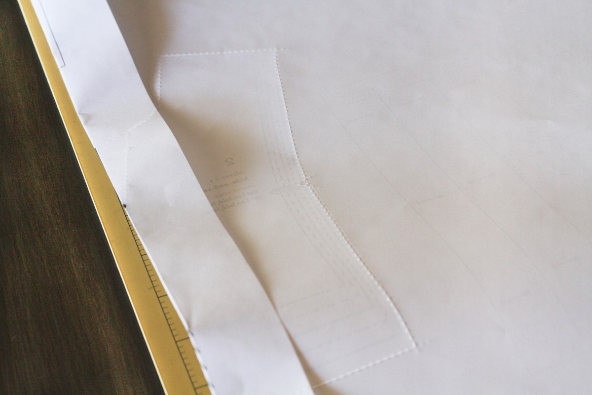 Using carbon tracing paper for sewing