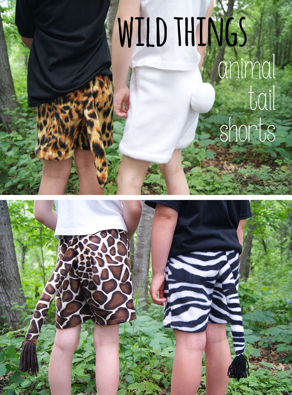 Customizing the Sunny Day Shorts: Animal Tails | Blog | Oliver + S