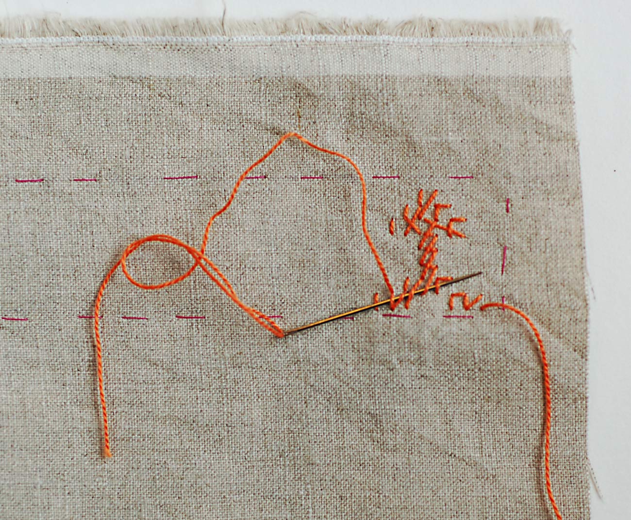 Tutorial: Cross-stitch on waste canvas – Needle Work