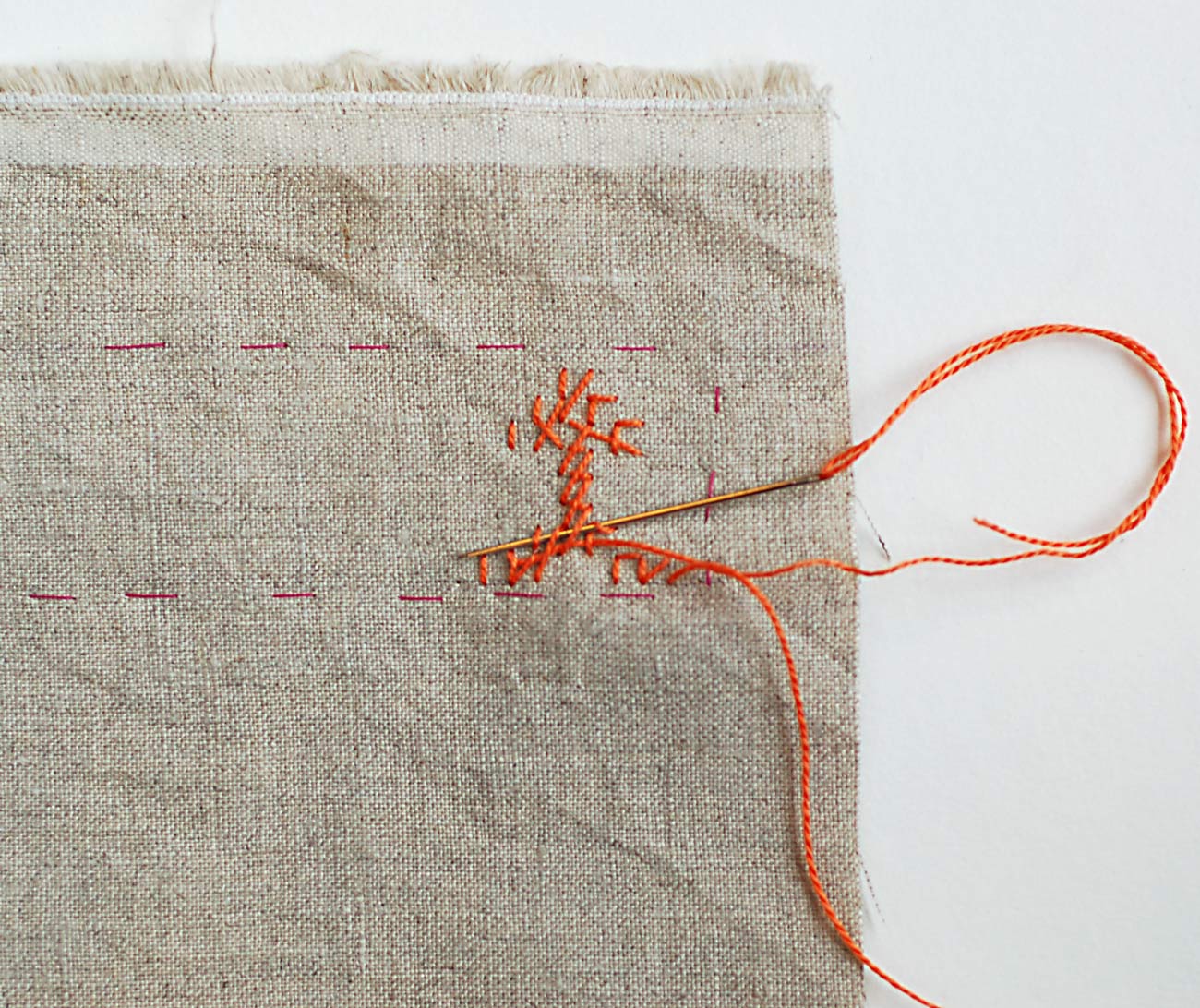 How to Cross Stitch onto a Garment