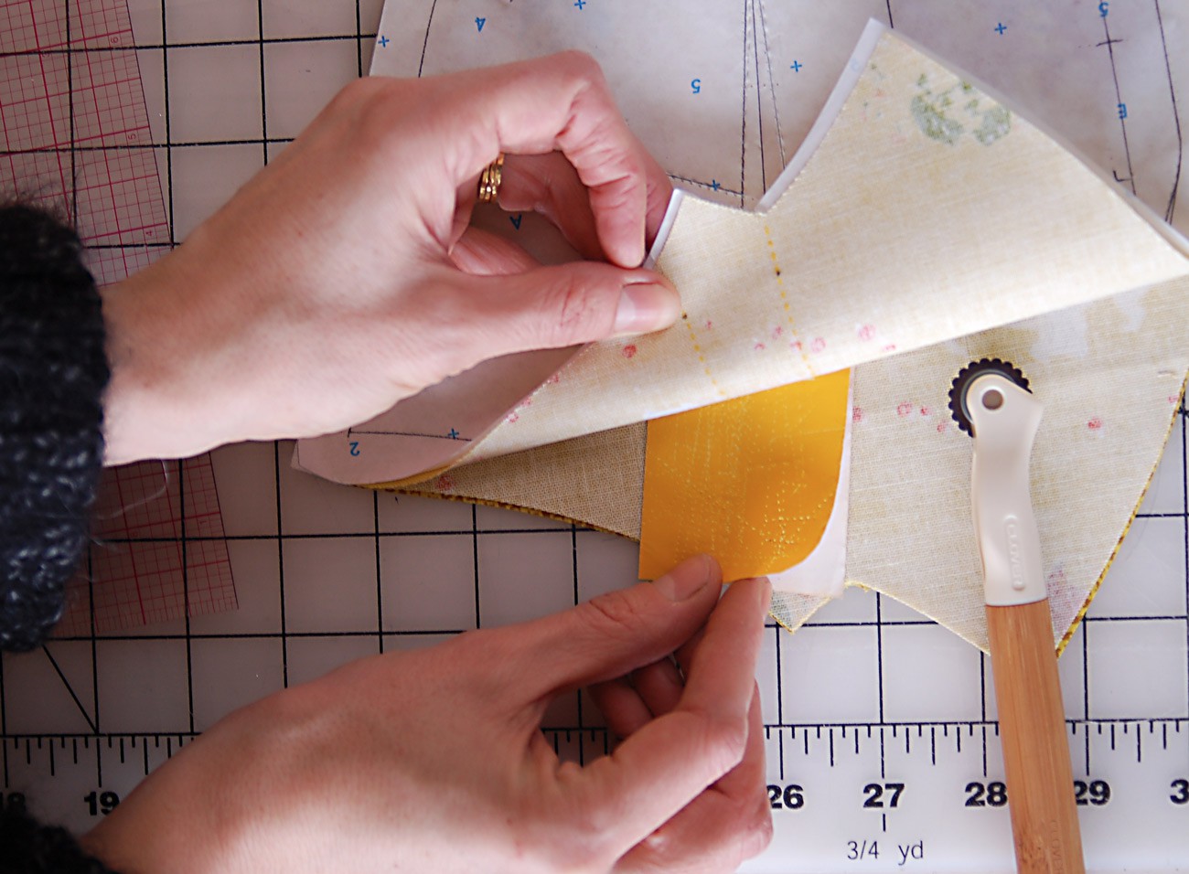How to Transfer Patterns to Fabric: Tracing Wheel, Chalk, Soap