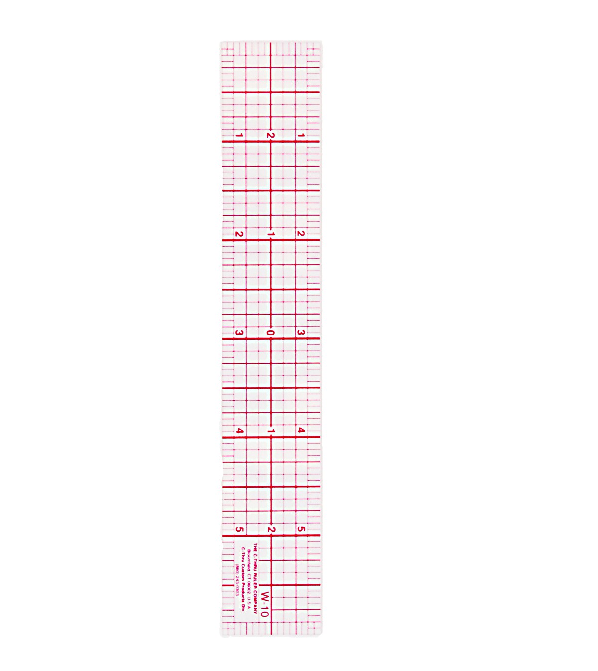 Westcott Transparent Ruler – 8ths Graph Beveled