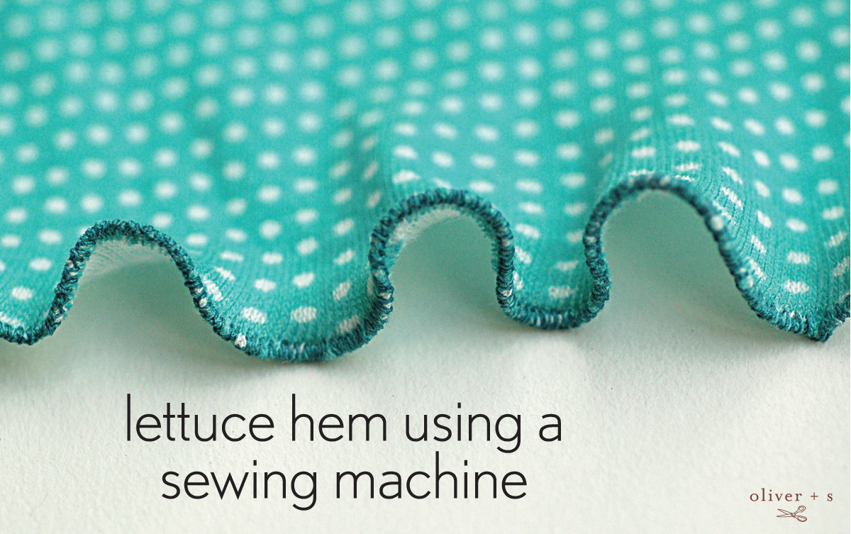 How to Sew A Lettuce Hem on a Sewing Machine (Lettuce Edging) 