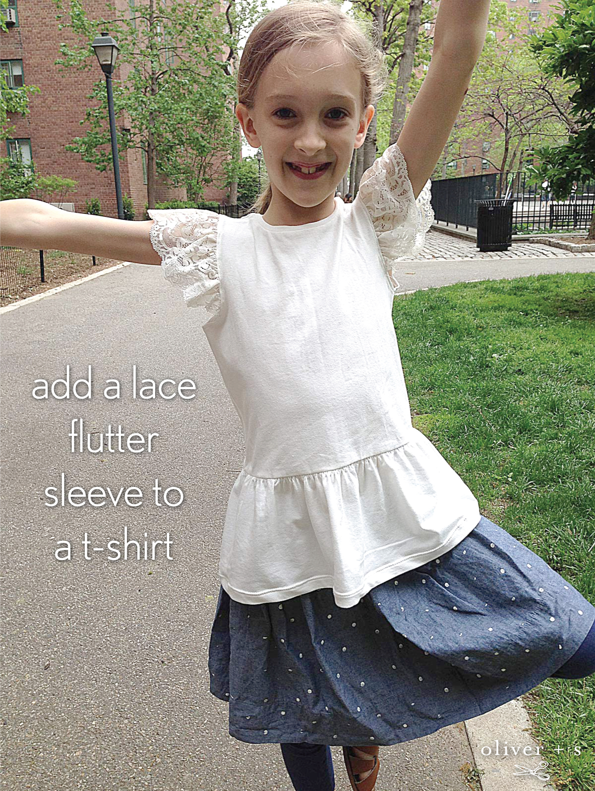 Customizing With Oliver + S: Lace Flutter Sleeve, Blog
