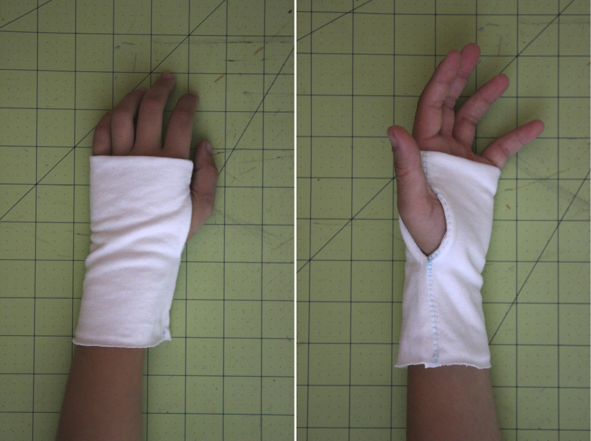 How to sew thumbhole cuffs tutorial 