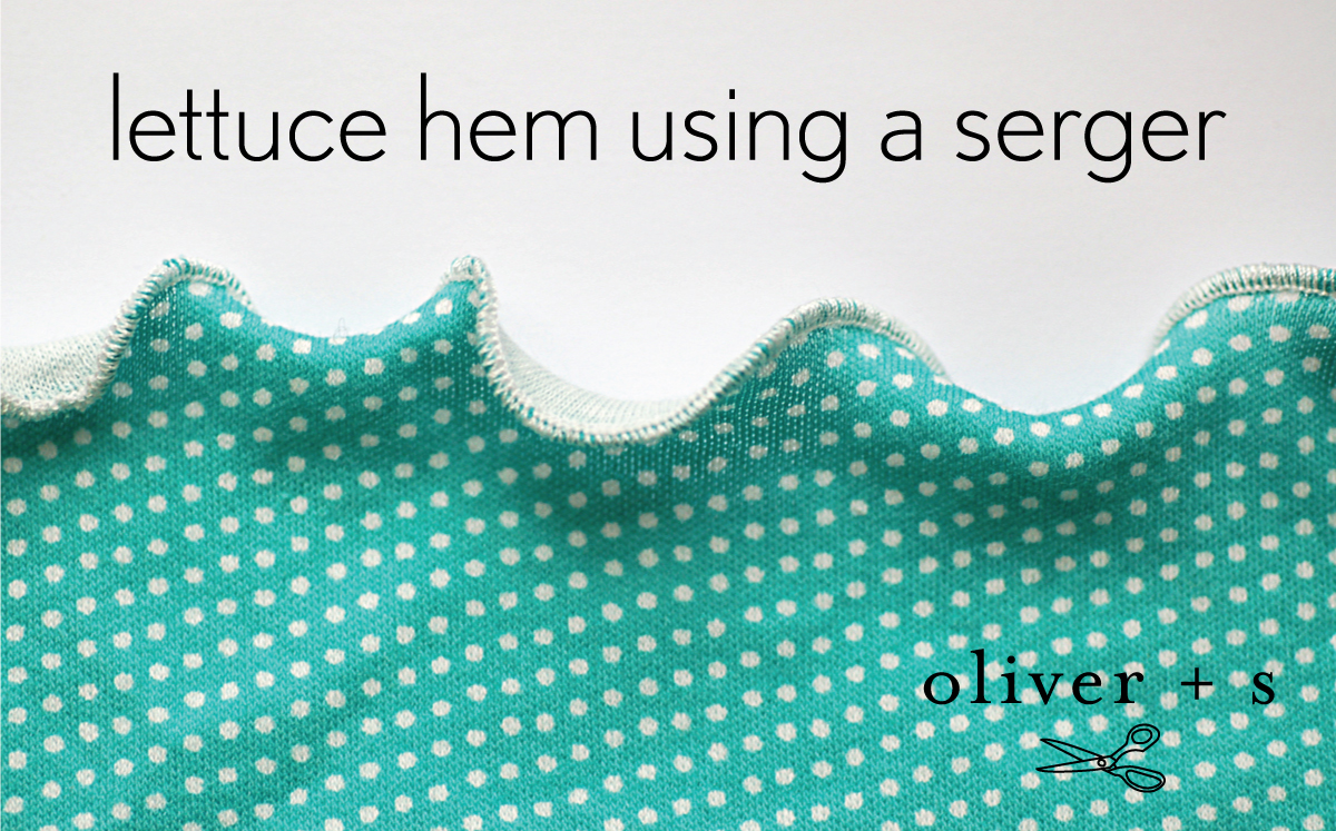 Rolled Hems: Time to Get Out the Serger!