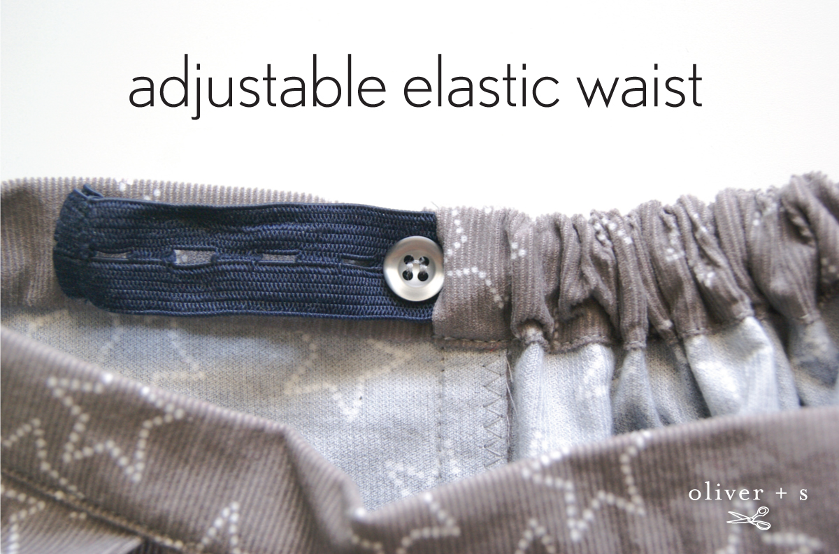 Adding An Adjustable Elastic Waist To Pants skirts Blog Oliver S