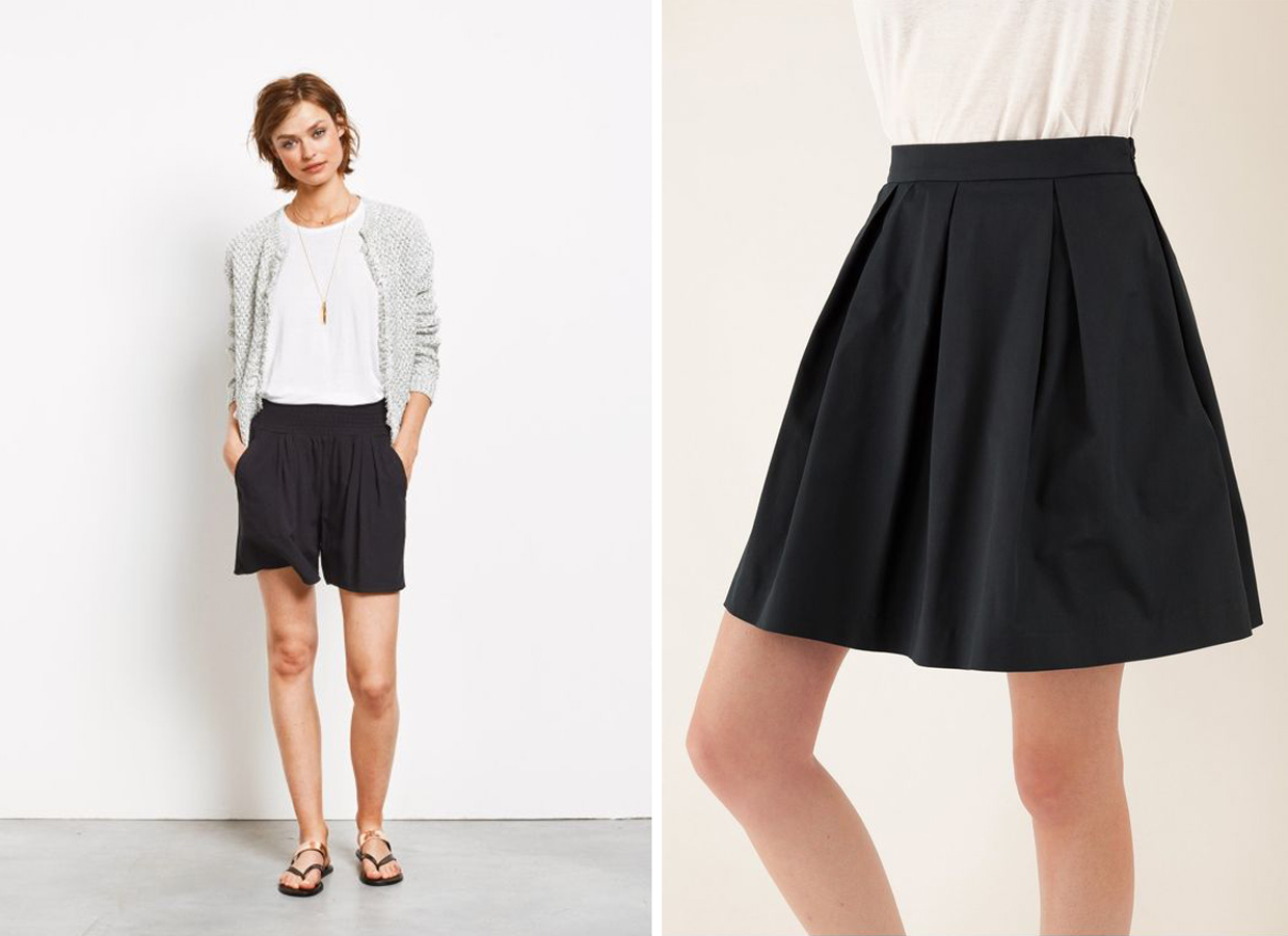 Loose shorts that look like a skirt