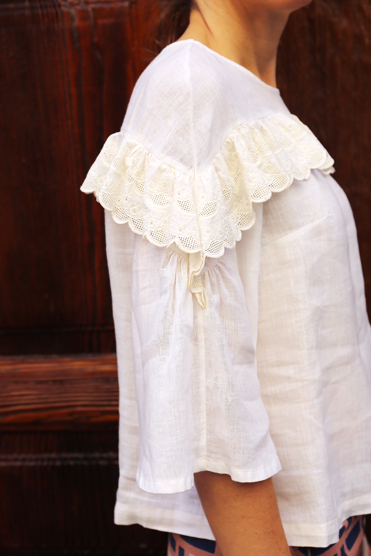 Adding a Lace Ruffle Detail to the Afternoon Tea Blouse, Blog