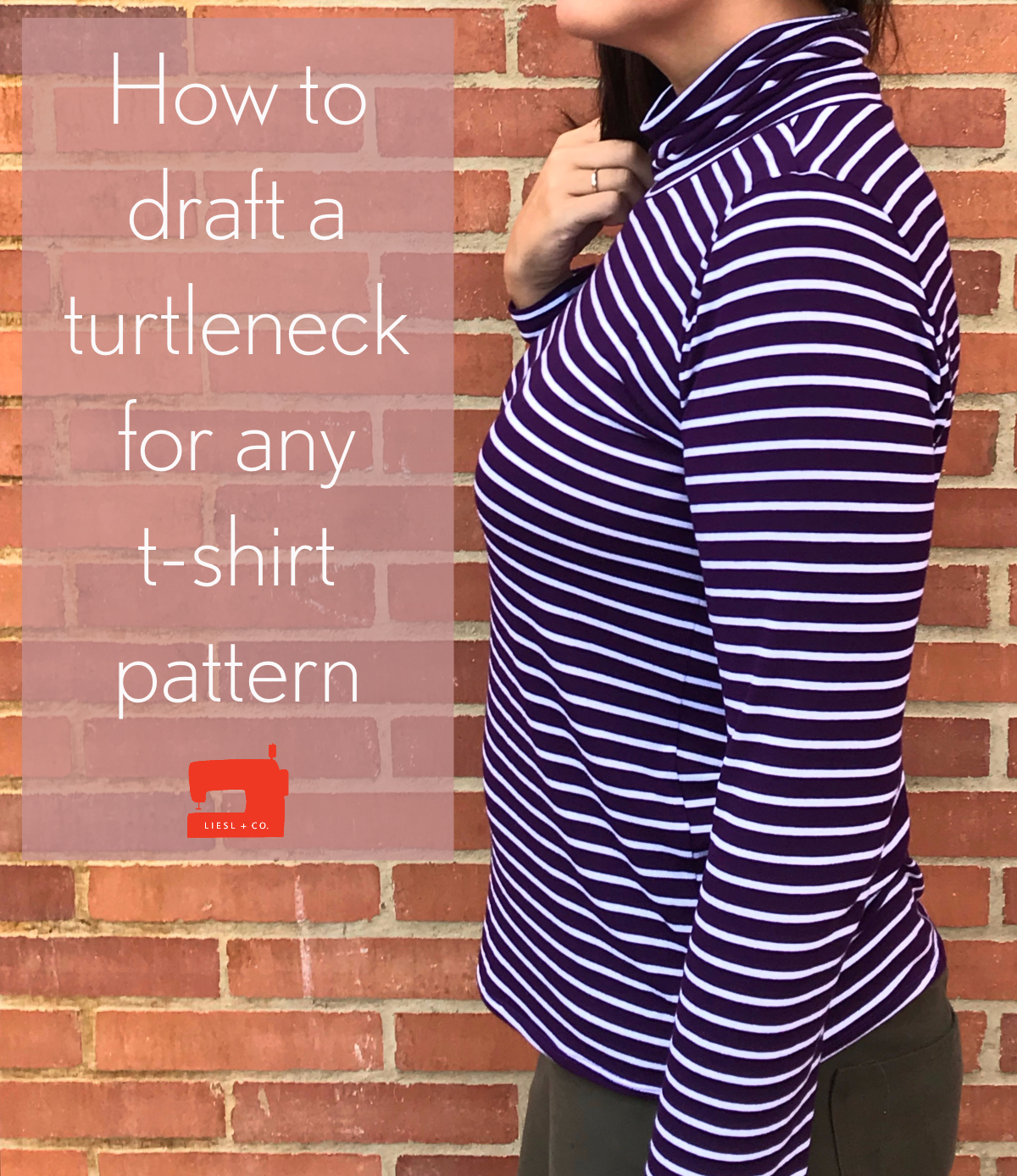 How to Draft a Turtleneck Using Any T-Shirt Pattern