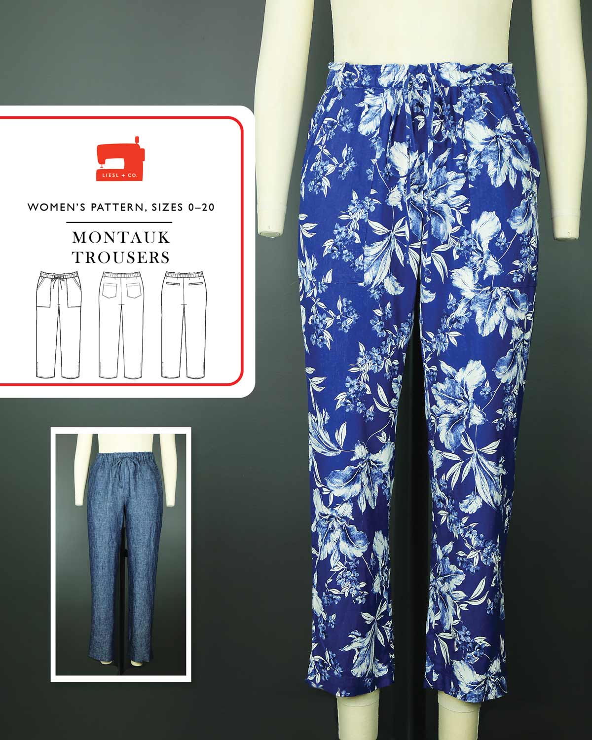 Liesl + Co Hollywood Trousers - The Fold Line  Trousers pattern, Sewing  pattern shop, Pants pattern