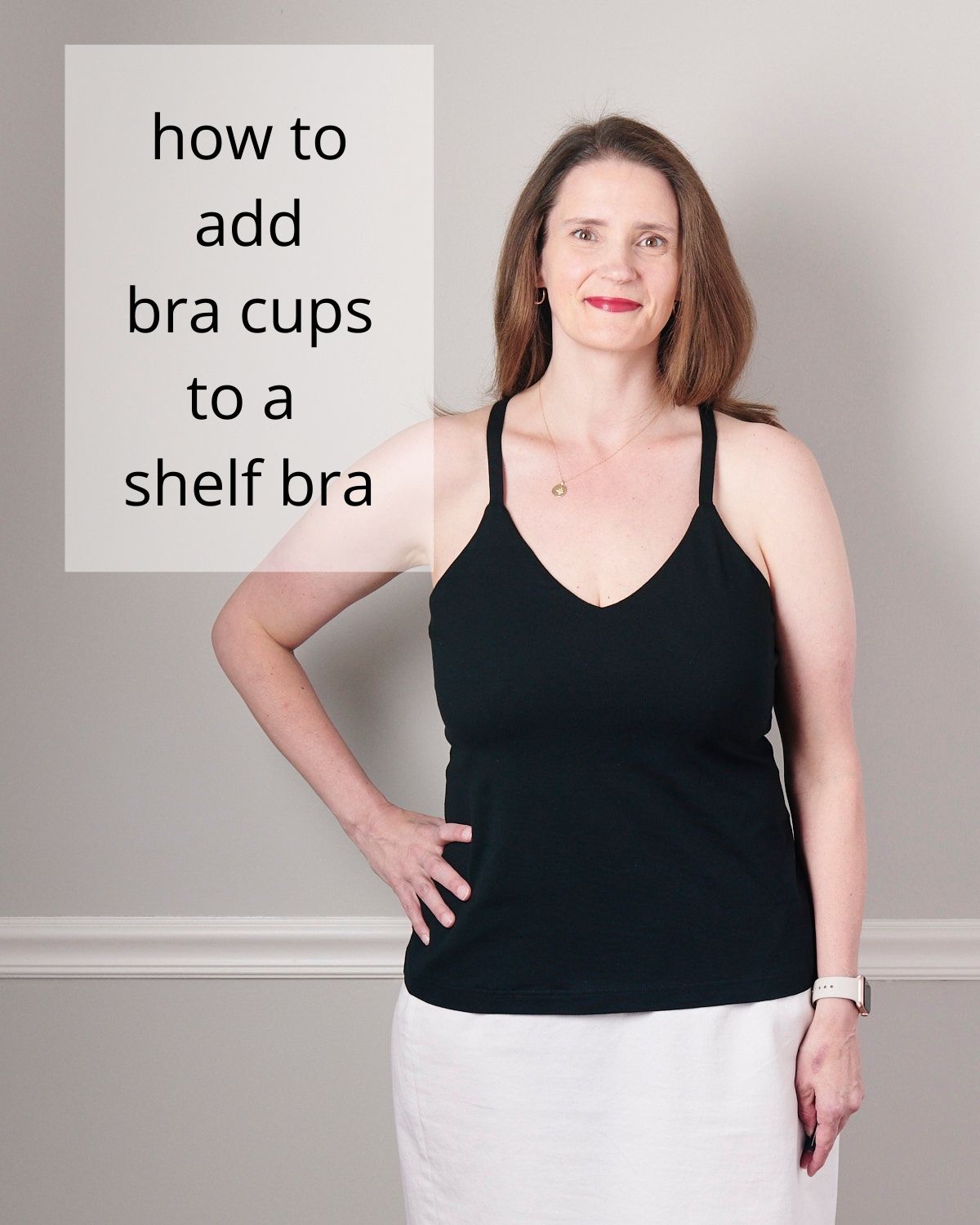 How to sew a foam cup on a bra ?