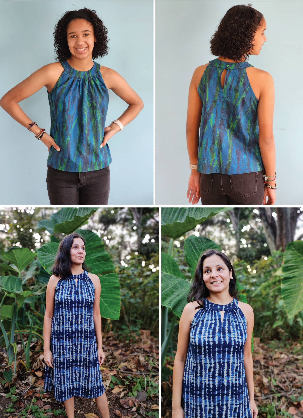 digital sintra halter top + dress sewing pattern