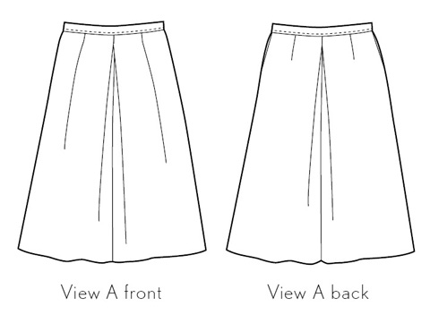 girl friday culottes sewing pattern