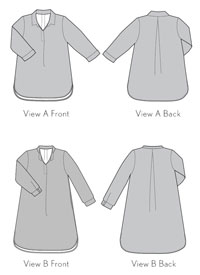 gallery tunic + dress sewing pattern