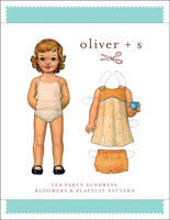 digital tea party sundress + playsuit  sewing pattern