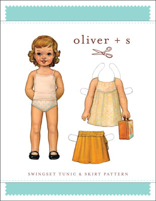 digital swingset tunic + skirt sewing pattern