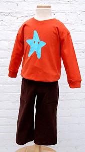 digital sandbox pants + starfish stencil sewing pattern