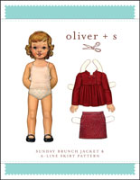 digital sunday brunch jacket + a-line skirt sewing pattern