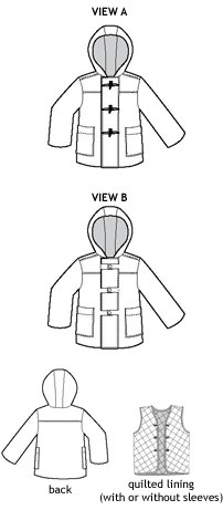 school days jacket + coat sewing pattern