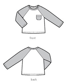 field trip raglan t-shirt sewing pattern