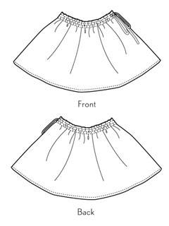 digital swingset skirt sewing pattern