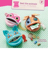 digital feed the animals coin purses sewing pattern