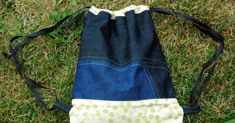 Make the Drawstring Bag from Oliver + S Little Things to Sew into a drawstring backpack