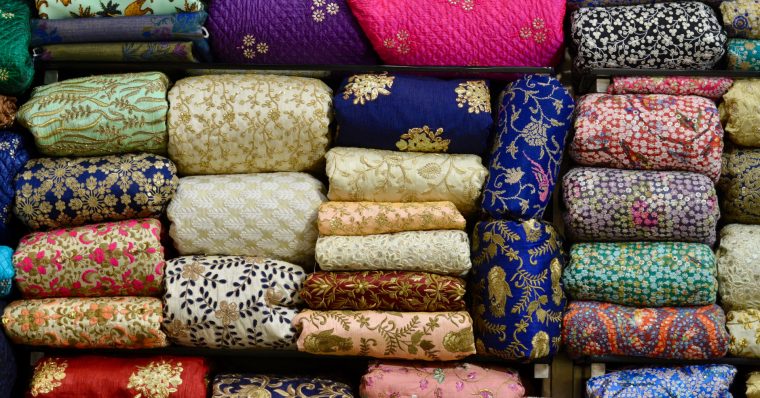 Fabric shopping in New Delhi