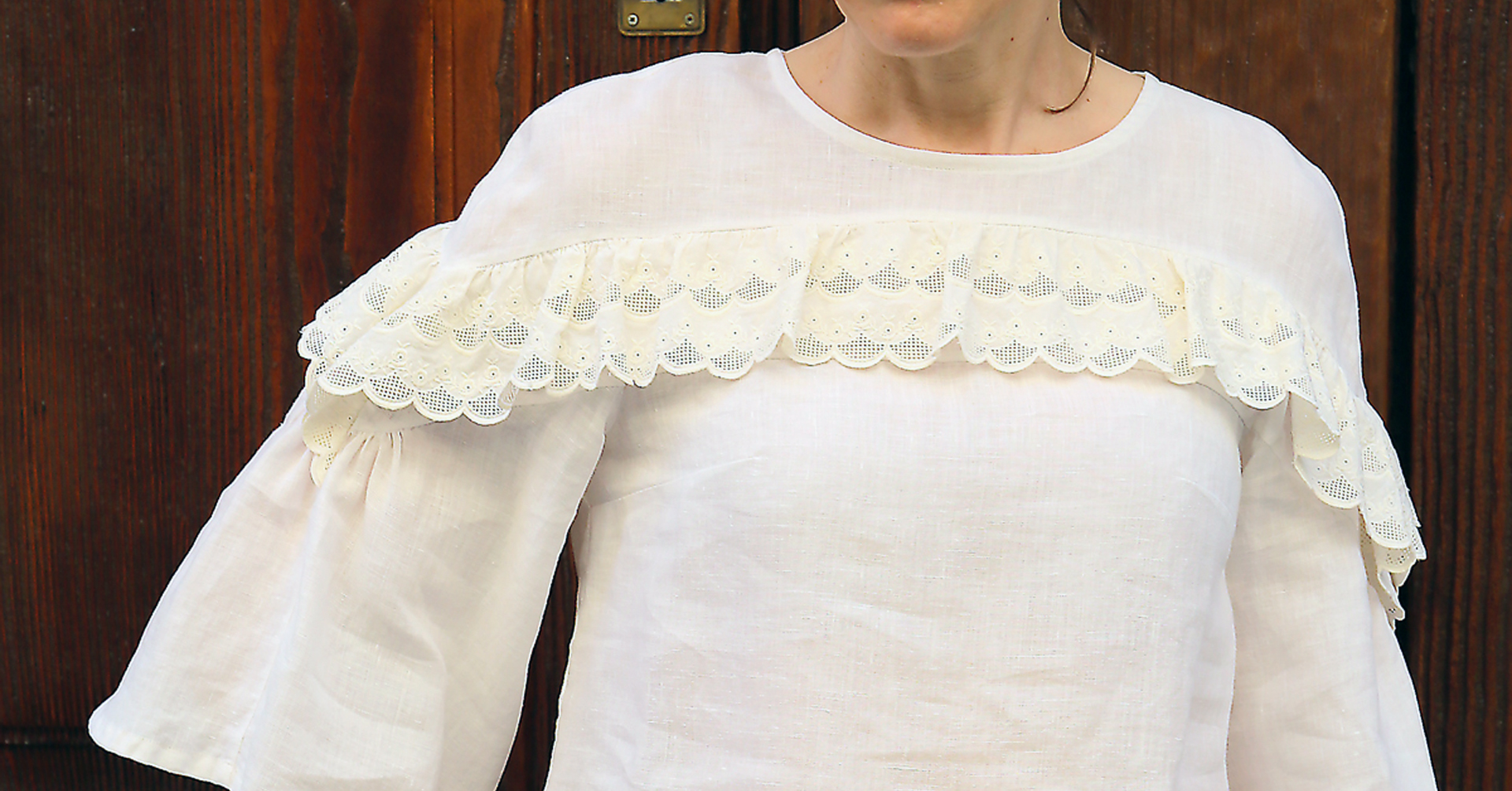 Adding a Lace Ruffle Detail to the Afternoon Tea Blouse, Blog