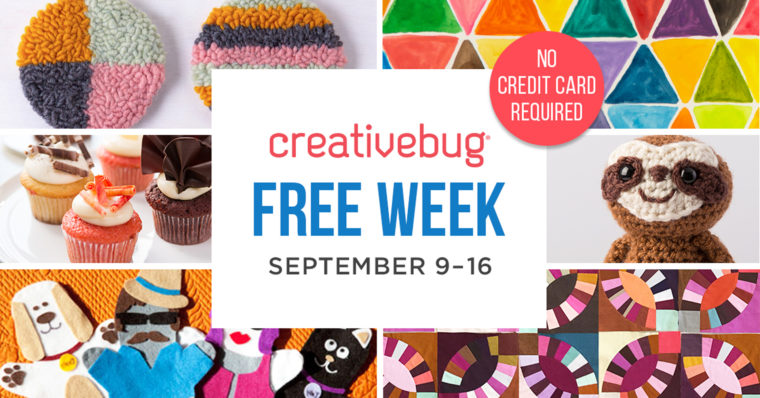 Creativebug Free Week