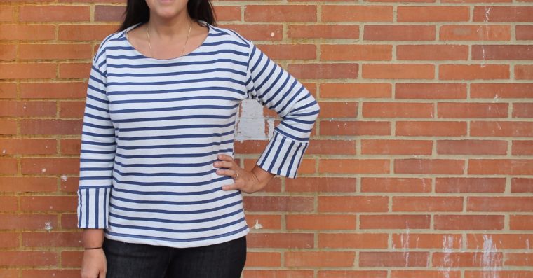 Sew a striped Maritime Top for spring.