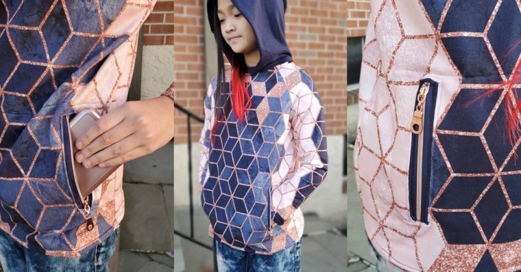 See how Reeni hacked three of our patterns into this cool hoodie.