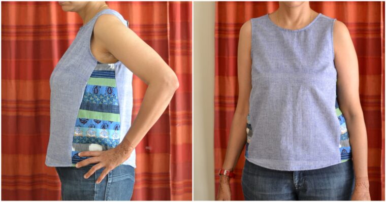 DIY breezy tank top for summer.