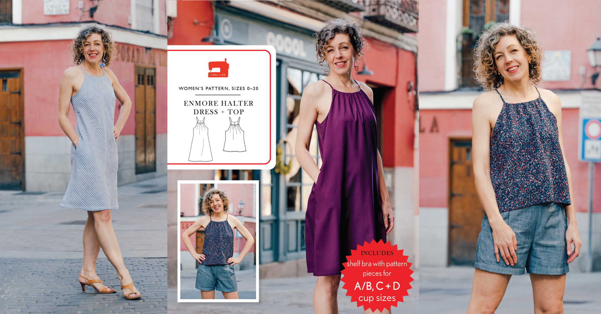 Enmore Halter Dress + Top Sewing Pattern