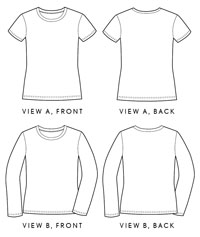 women's metro t-shirt sewing pattern