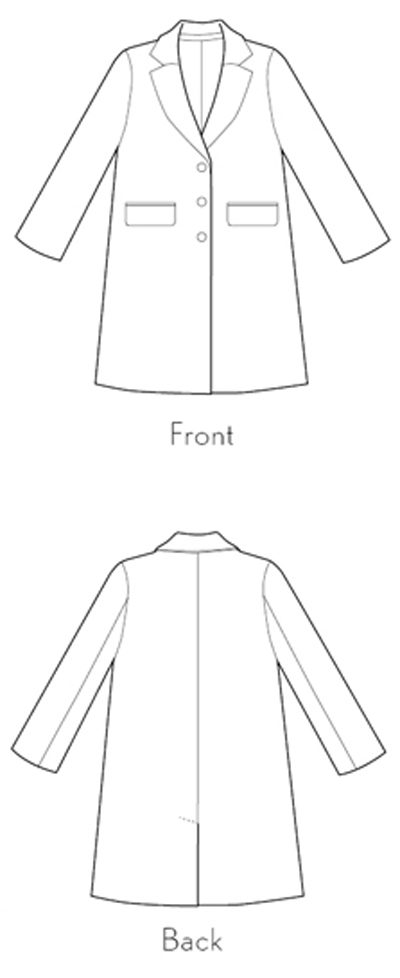 Chaval Coat sewing pattern