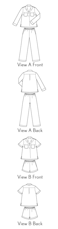 Havana Pajamas Flat Illustration