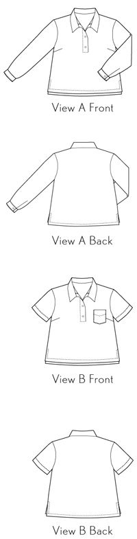 Cyprus Woven Polo Flat Illustration