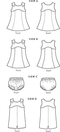 tea party sundress + playsuit sewing pattern