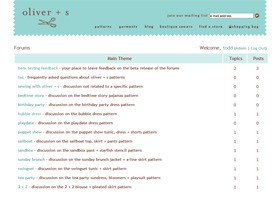 Oliver + S Discussion Forums